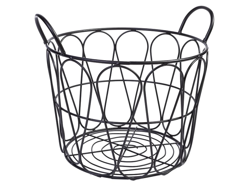 Kosz metalowy Nobo 30 cm czarny