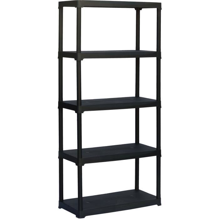 TOOD plastic shelving unit - 5 shelves - h176x90x40 - 30 kg per shelf