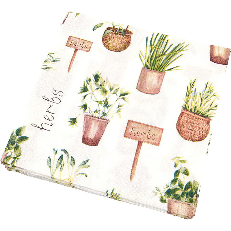 Tovaglioli Vie Home, confezione da 20 pezzi, 33x33 cm, fine estate