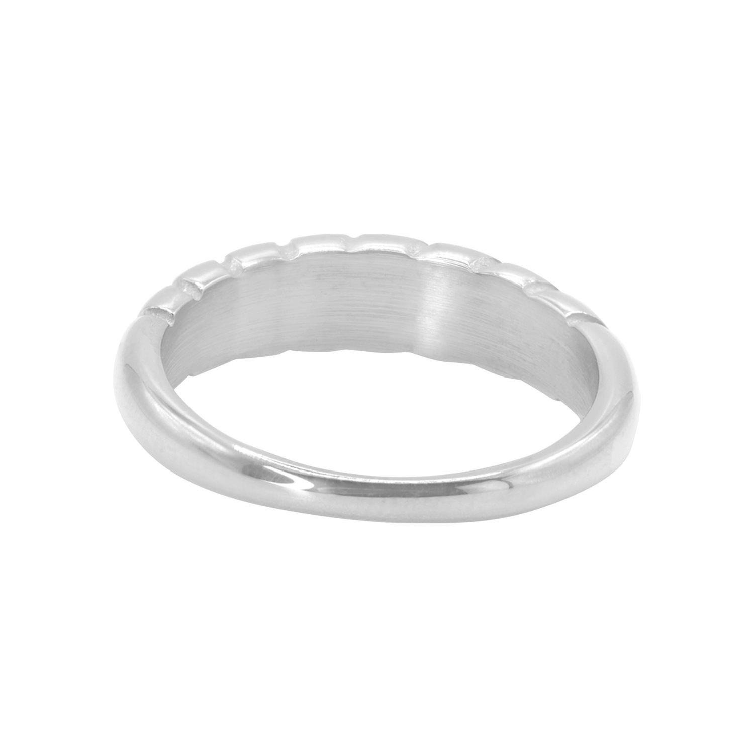 Heideman Bague Naso couleur argentée polie
