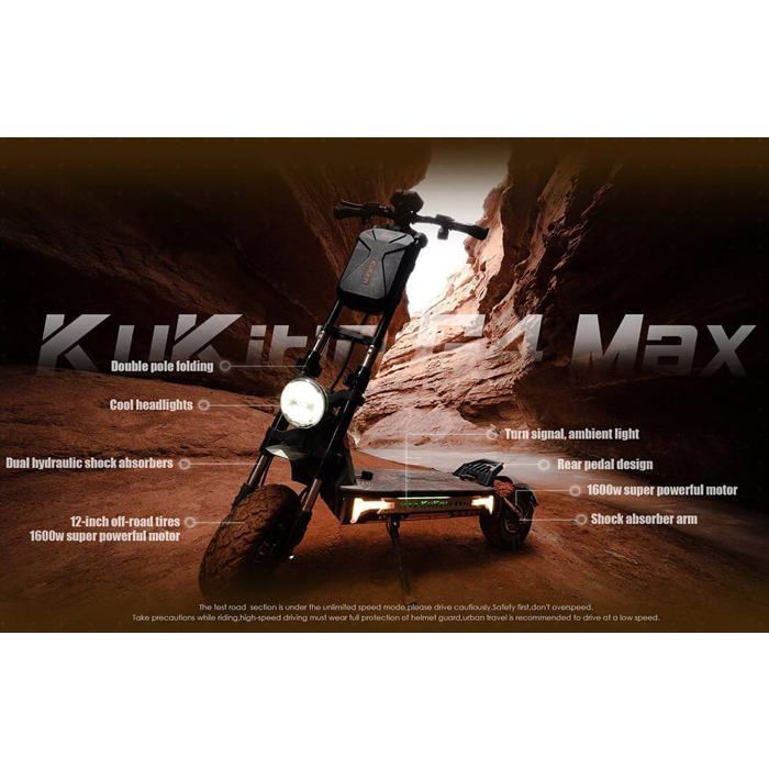 Elektroroller – KuKirin G4 Max – Zwei 3200-W-Motoren – Herausnehmbarer 60-V-35,2-Ah-Akku – Maximale Reichweite 95 km