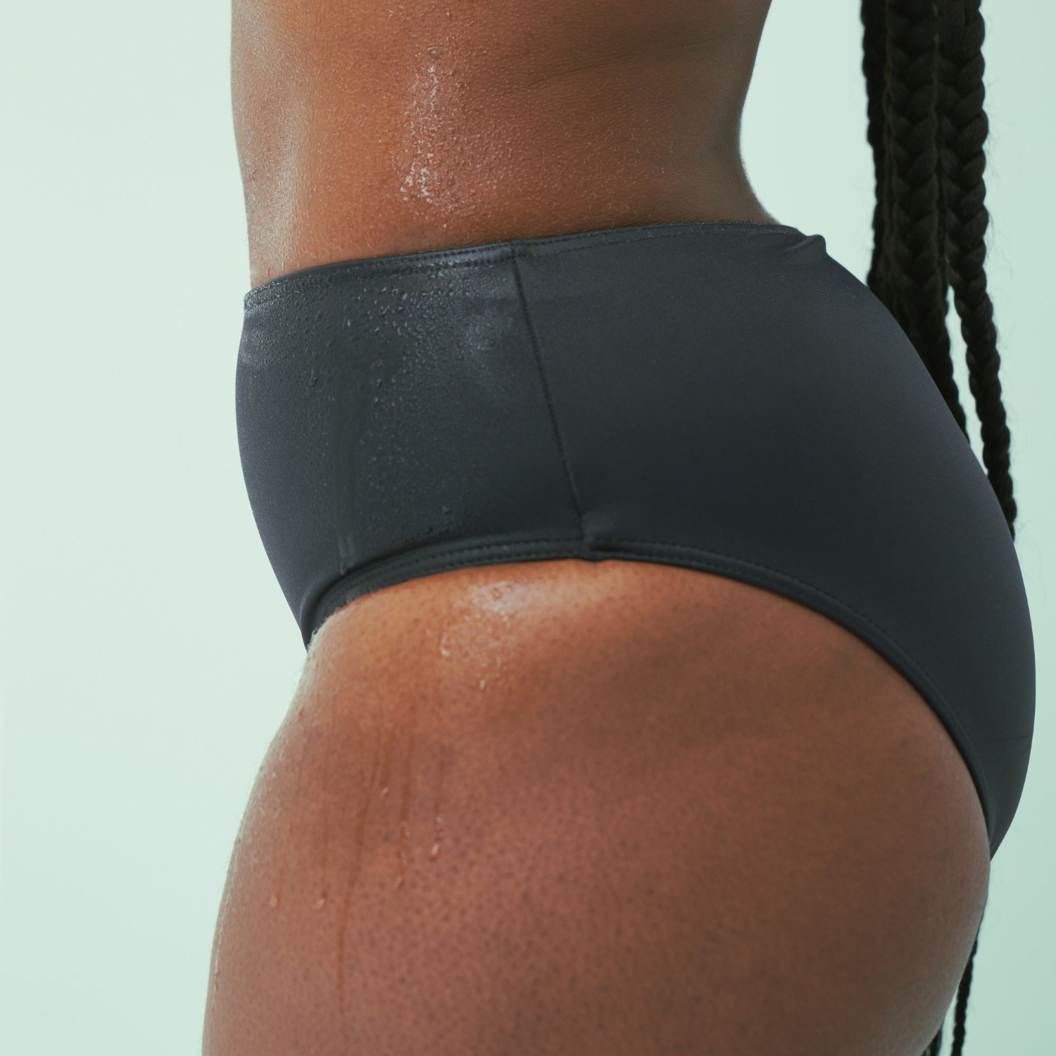 Smoon Lingerie Bas de maillot de bain menstruel Océanide flux moyen noir