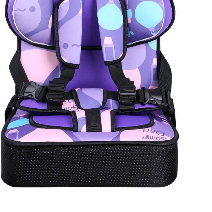Mothinessto Asiento de coche convertible Asiento elevador con respaldo alto Asiento de bebé convertible a base de coche Morado