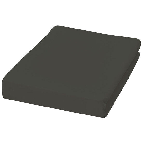 Cearșaf cu elastic din jersey, 180-200 x 200 cm, antracit