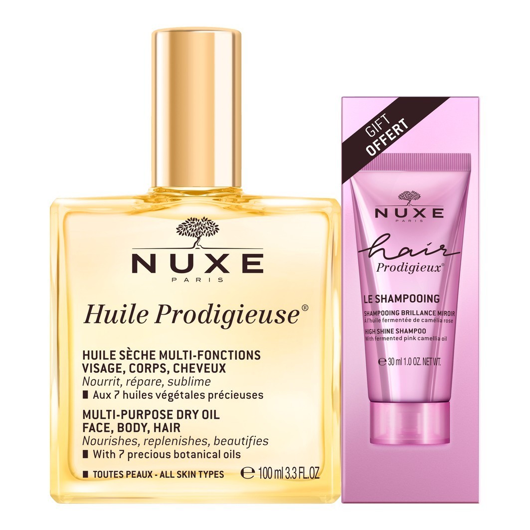 NUXE matu kopšanas komplekts Hair Prodigieux® Shampoo & Oil Prodigieuse® - 1 gab.