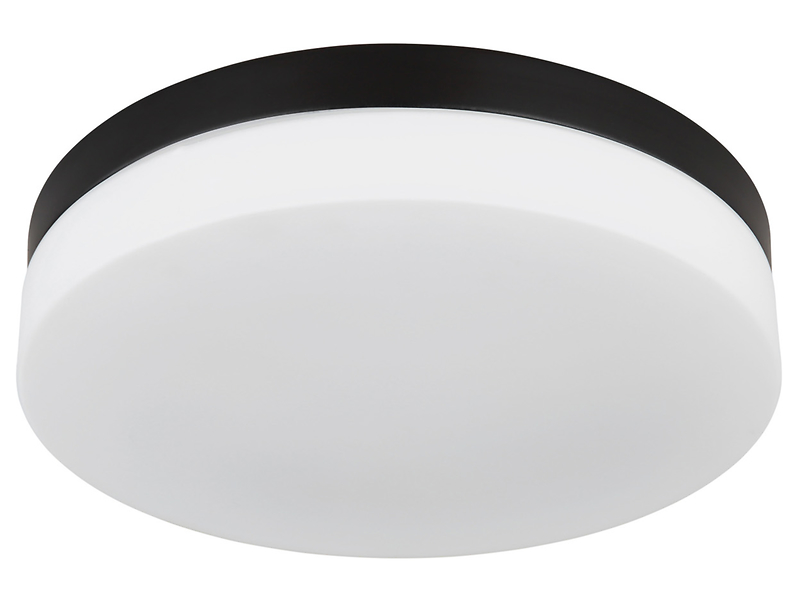Plafon zewnętrzny Vranos 3-punktowy 30cm aluminiowy czarny