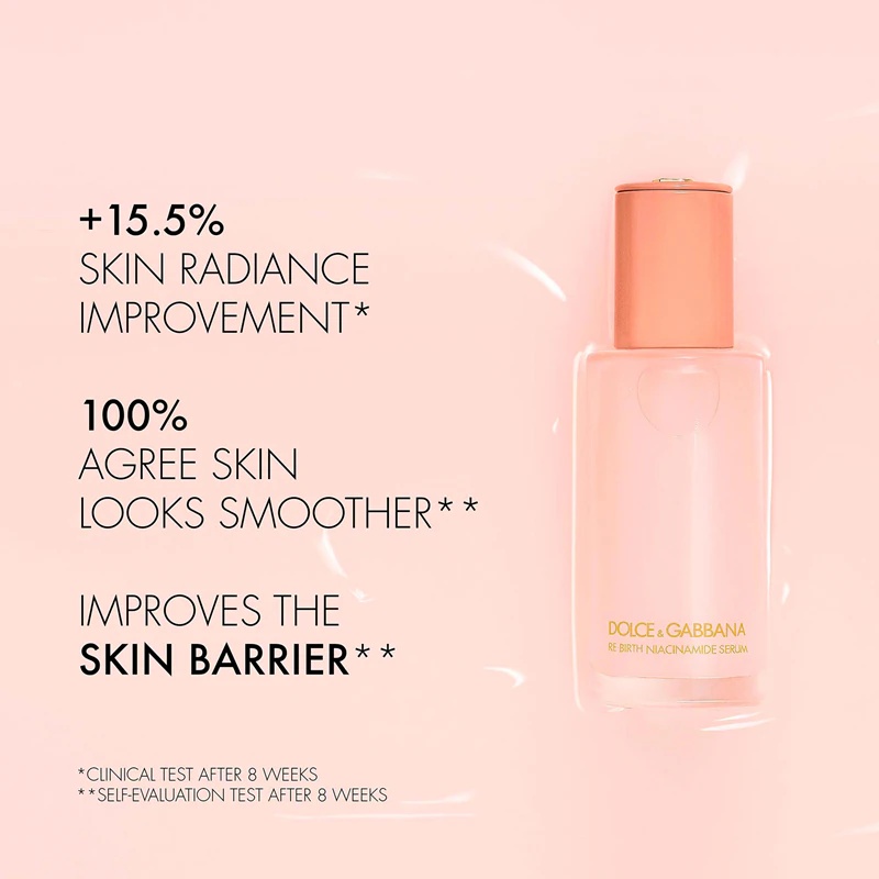 Dolce&Gabbana Fresh Skin Re-Birth niacinamīda serums nomierinošai un atjaunojošai ādai