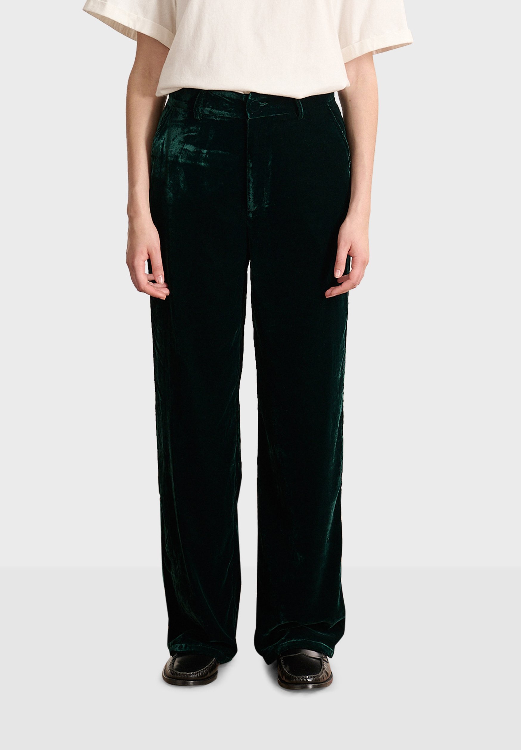 Garance Paris SLACKS KLAYA - Broek - flesgroen