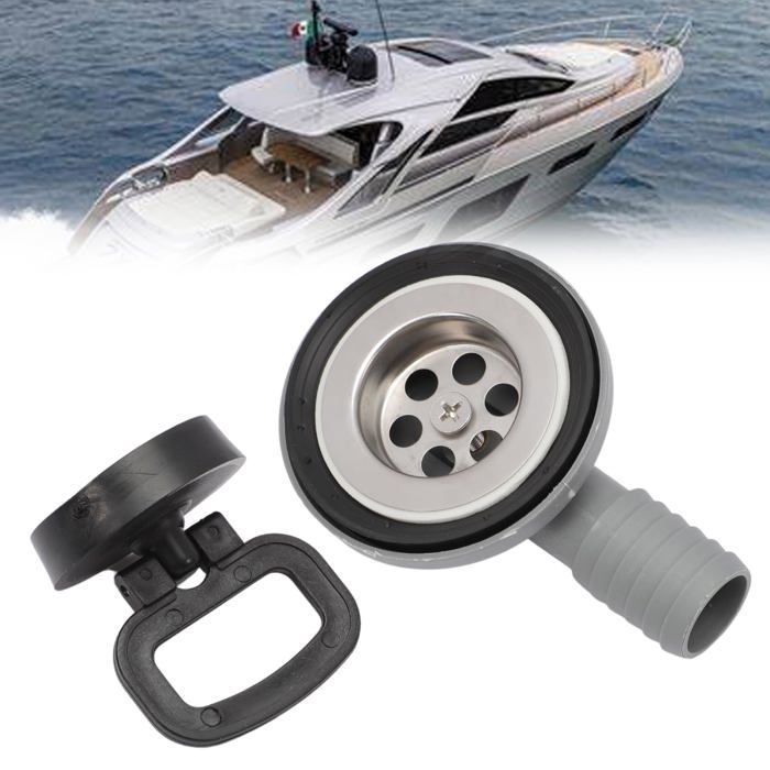 Tubo de desagüe de acero inoxidable de 55 mm de diámetro para fregaderos de autocaravanas y caravanas.