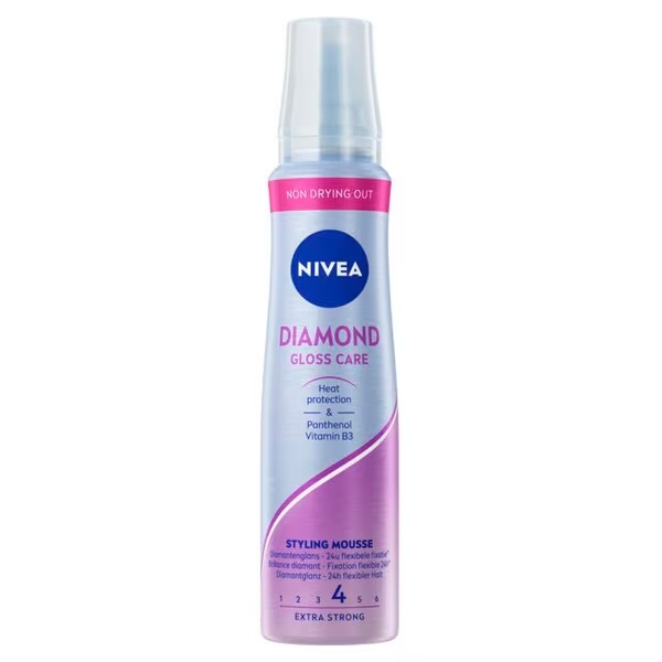 NIVEA Diamond Gloss Care Hold 4 Mousse 150ml