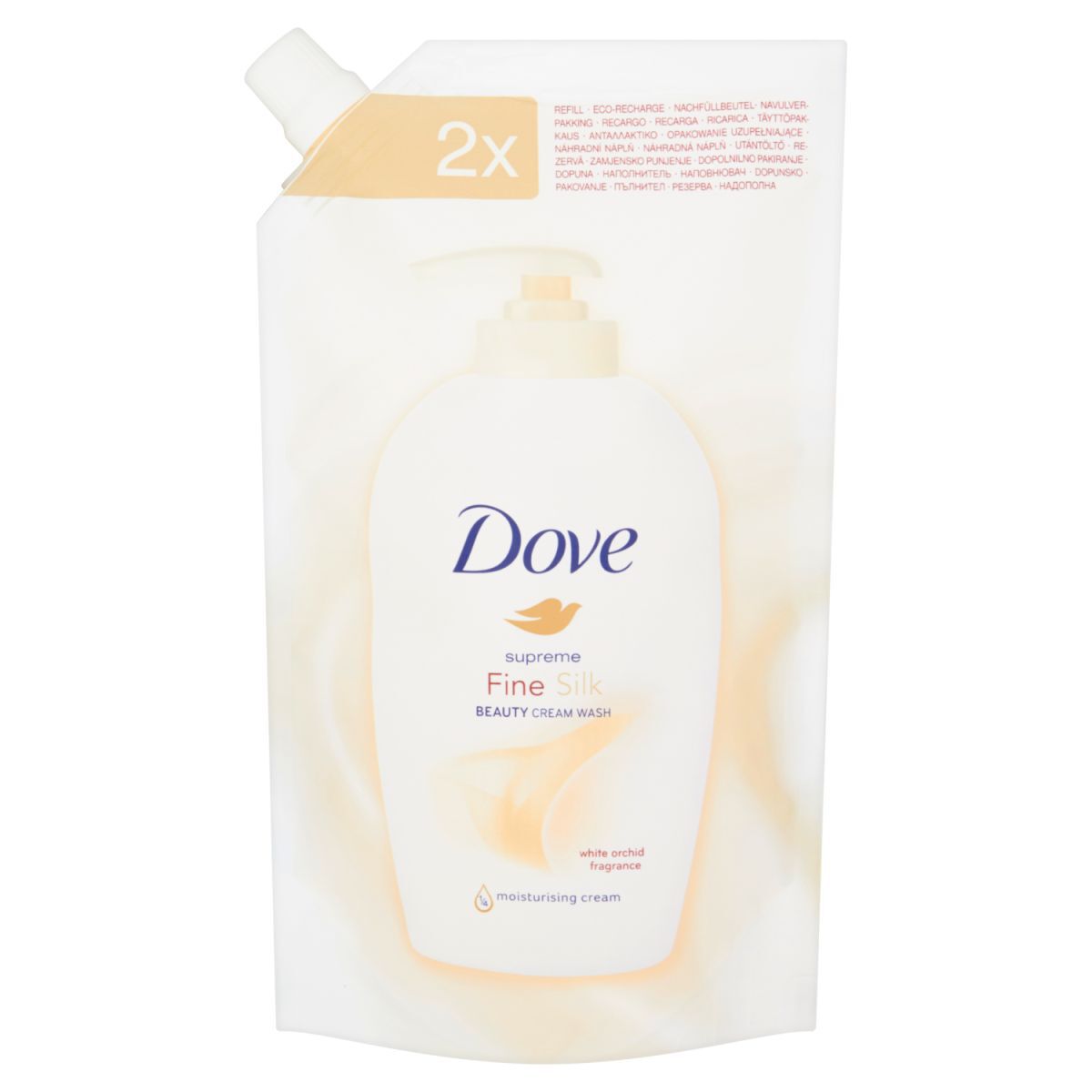 Ricarica di sapone liquido Dove Fine Silk da 500 ml