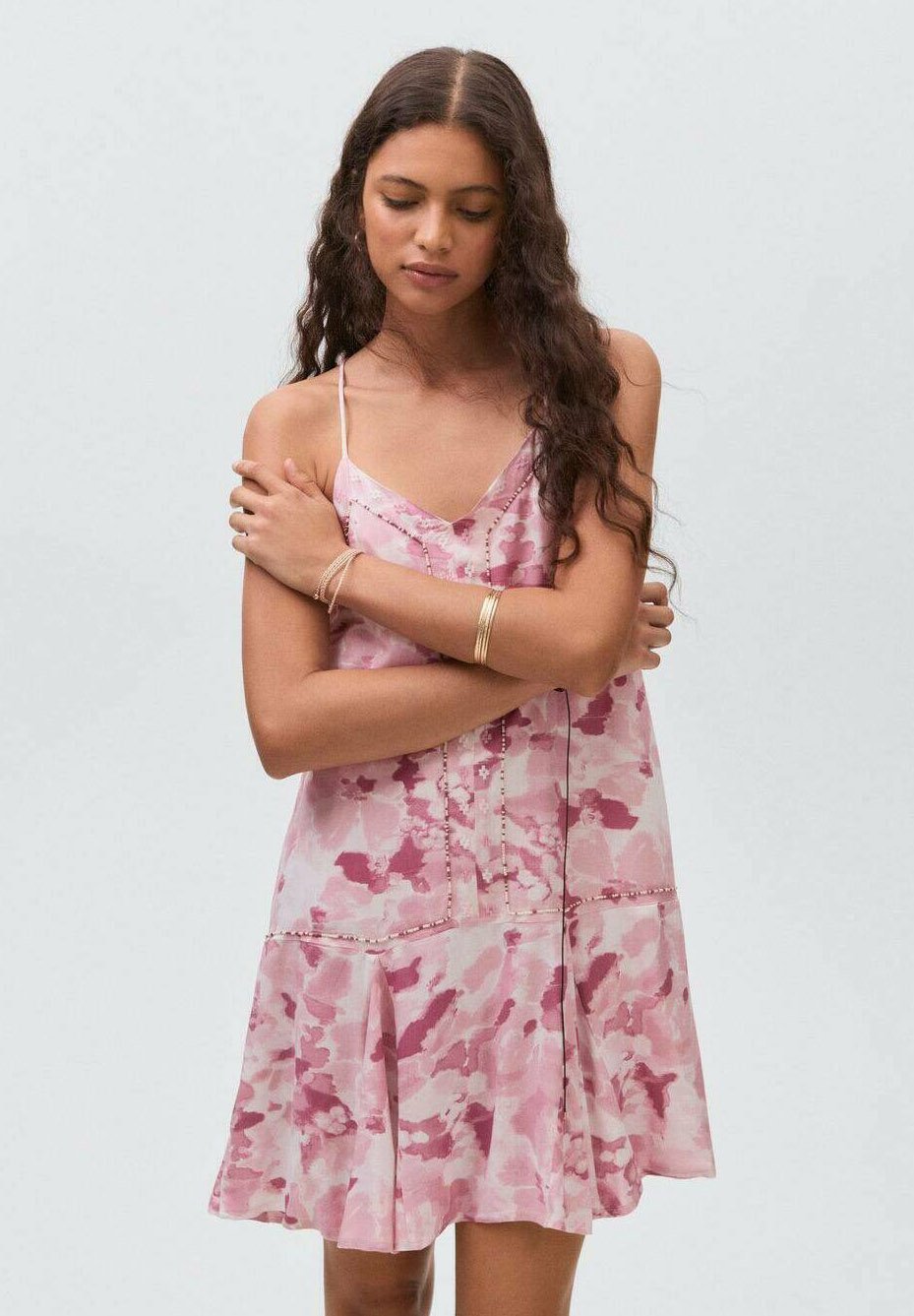 Robe de jour Mango Kids HORIZON rose