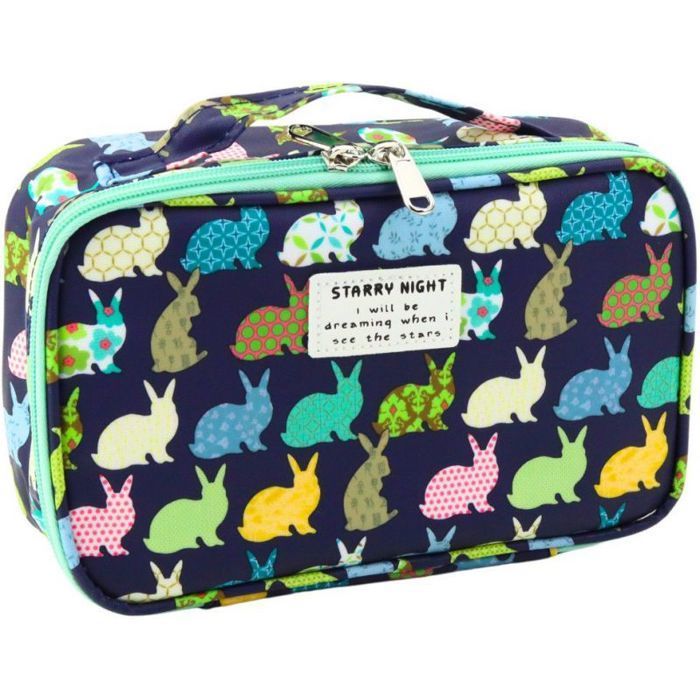 Schulmäppchen – LEAN – 22,5 cm – Marineblau – Mit Reißverschluss – Unisex
