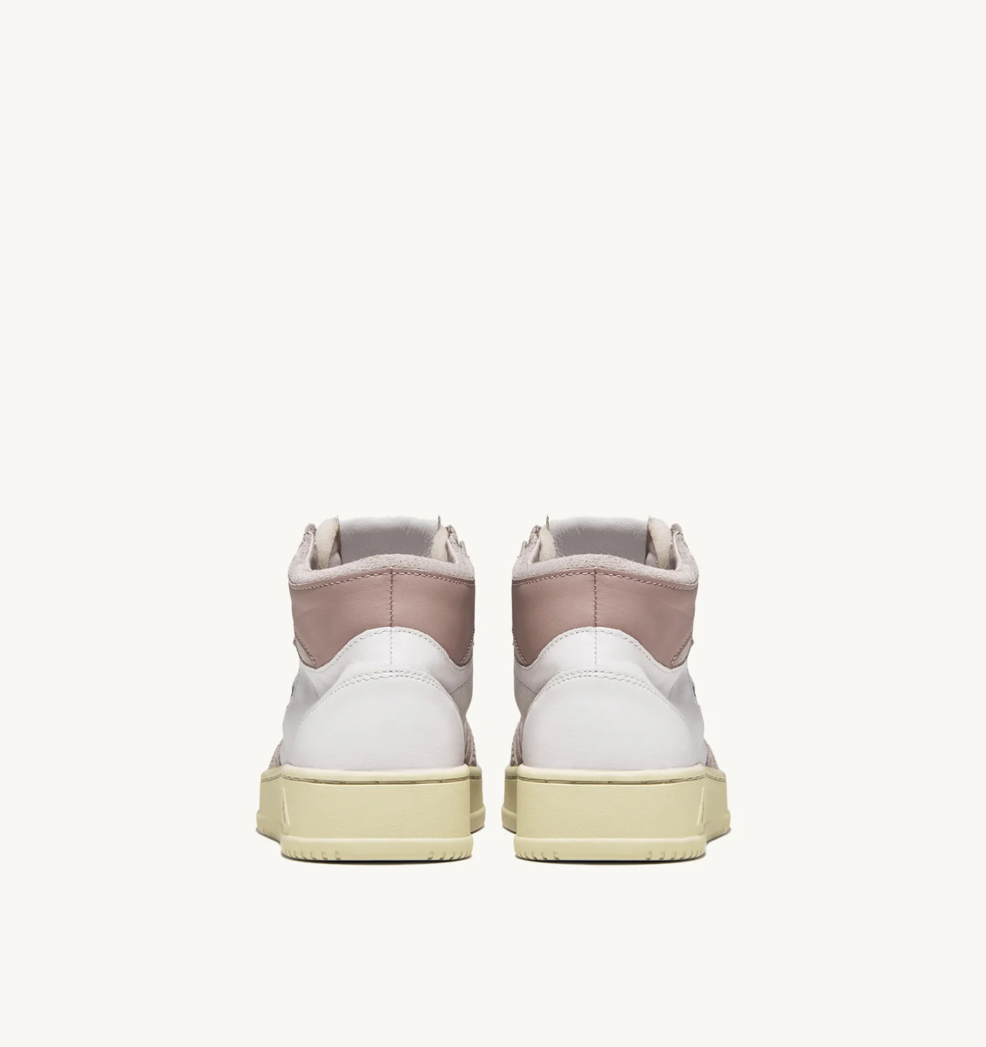 Adidași Medalist Mid din piele de capră și piele întoarsă alb/roz