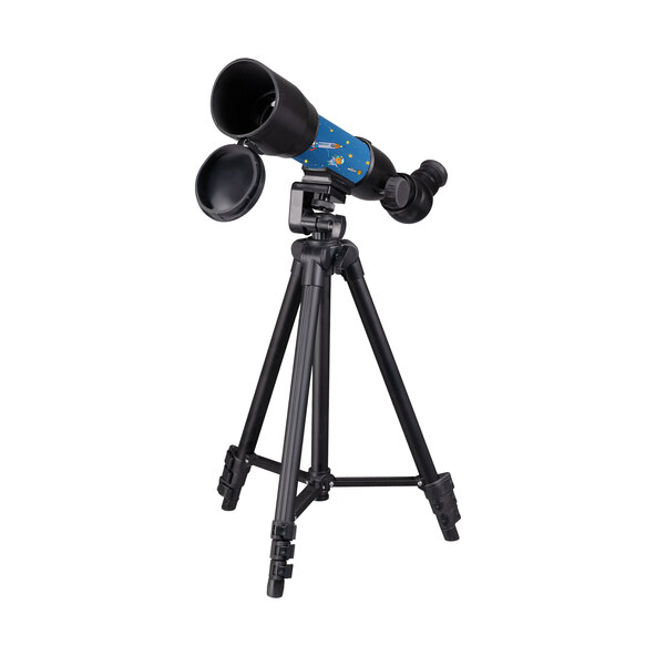 Kindertelescoop met 50/350 lens en rugzak.