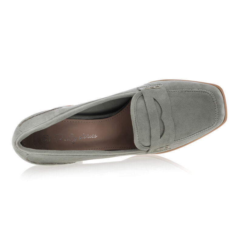 Grønne loafers/båtsko til dame