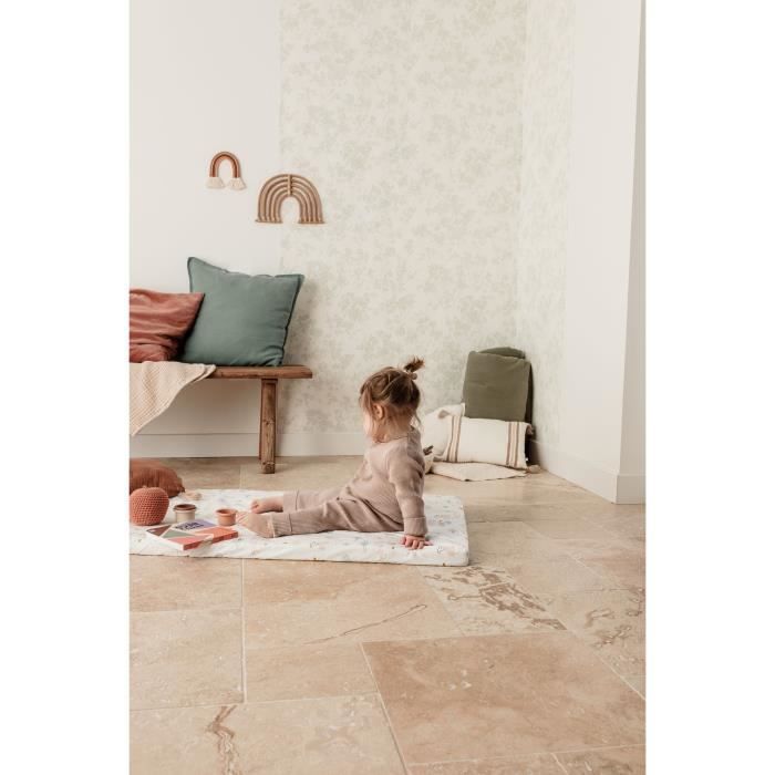 Materasso nomade Balloons - 120 x 60 x 4 cm - Bianco - TINEO