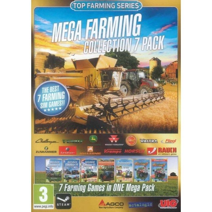 Video game - Mega Farming - Collection 7 PACK - PC - DVD - Simulation