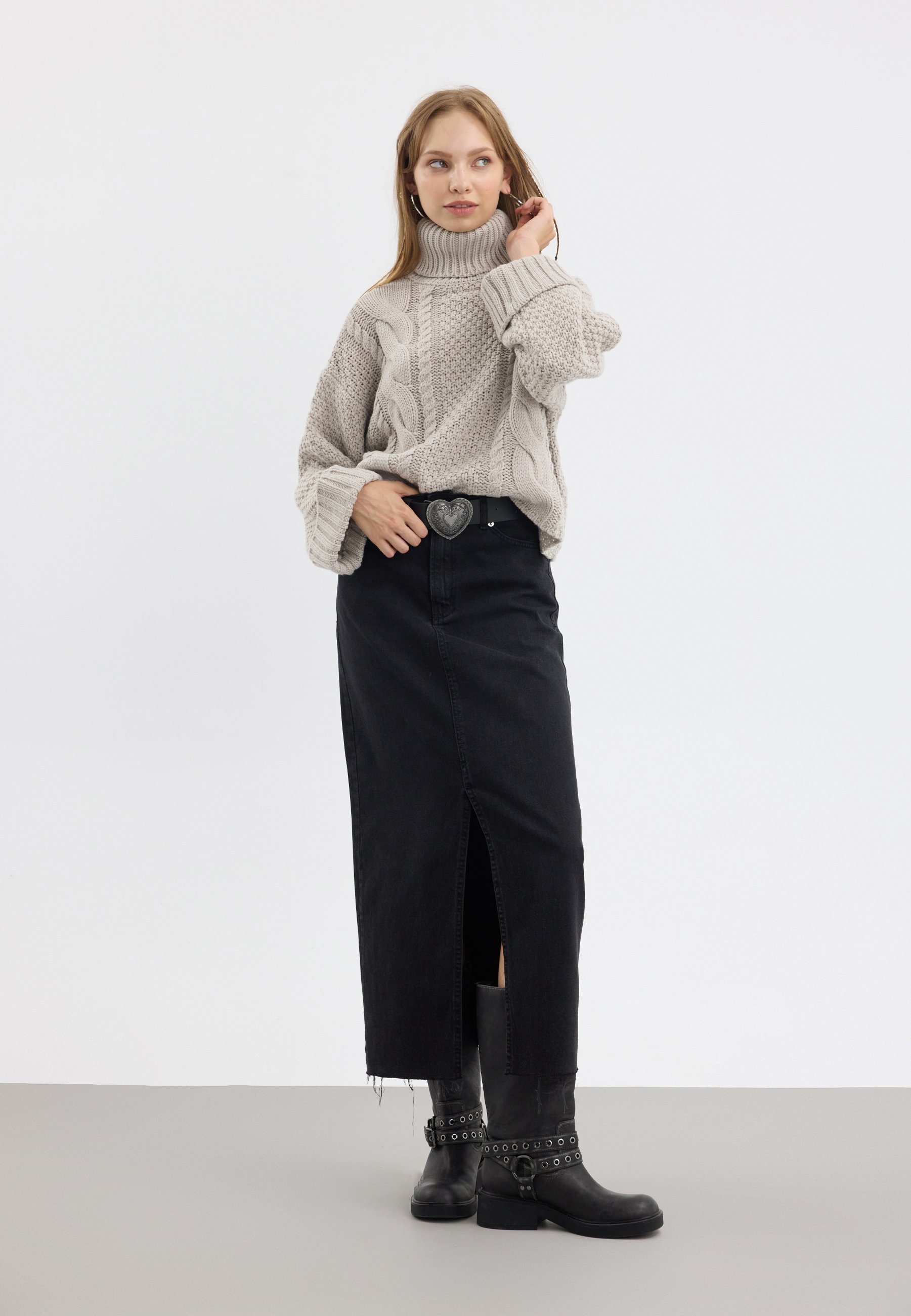 Even&Odd Pullover – meliertes Beige