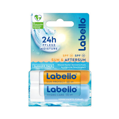 Labello Pack Sun Sun -suojahuulipuna FPS 30 Aftersun 1 kpl 1 kpl
