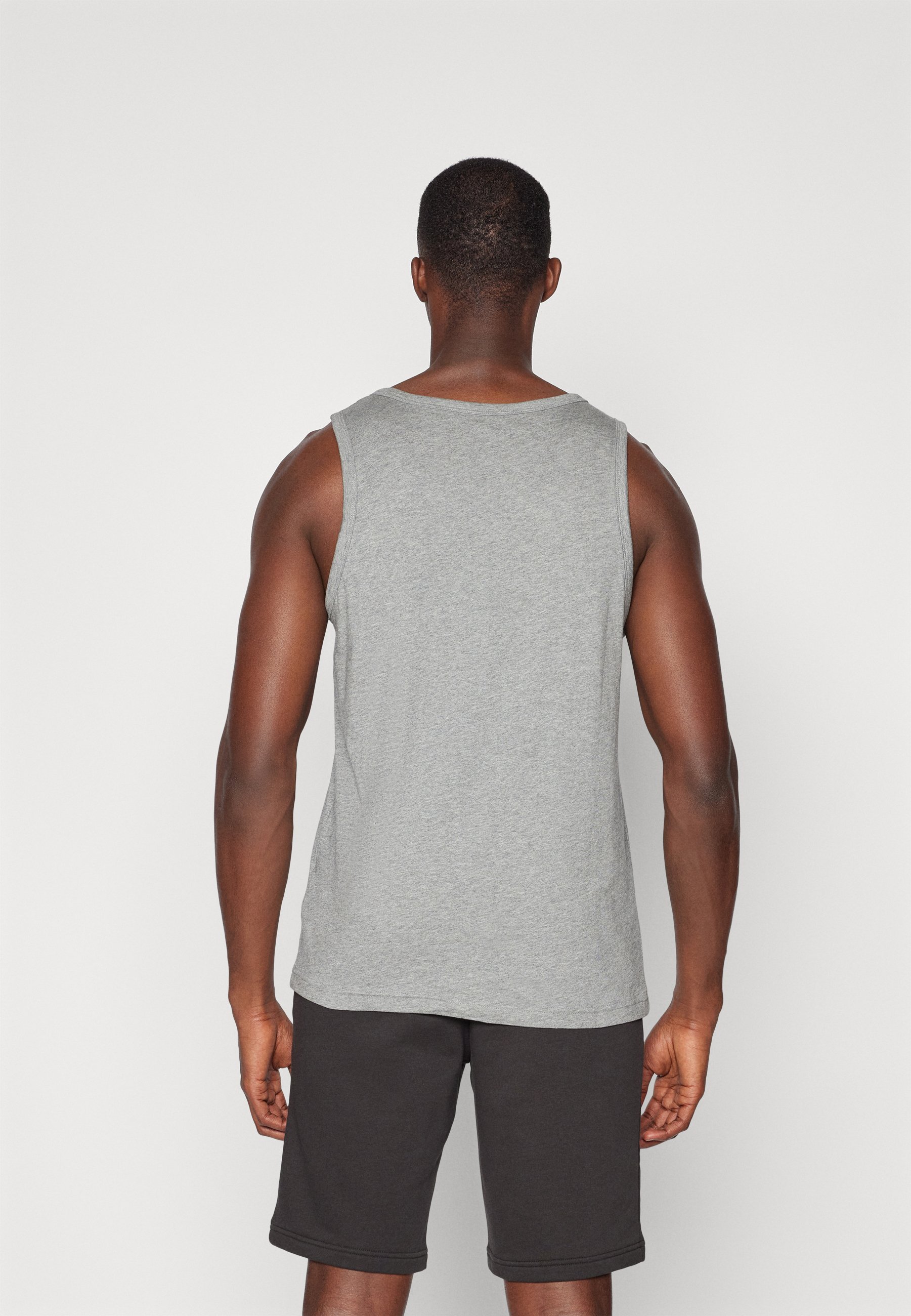 Puma LOGO TANK - Top - middengrijs gemêleerd