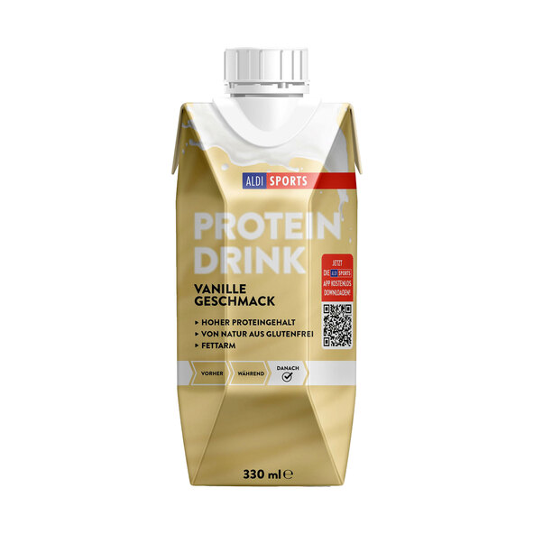 Ρόφημα πρωτεΐνης γάλακτος με σοκολάτα + βανίλια, συσκευασία των 12 τεμαχίων (12 x 0,33 l = 3,96 l)
