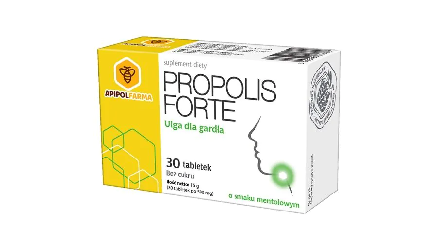 Propolis Forte, Tabletki do ssania, Smak mentolowy