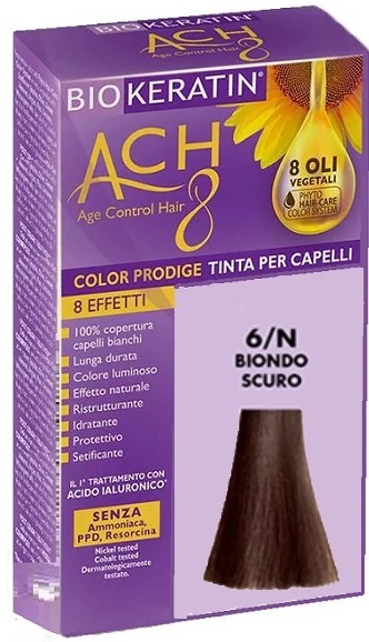 BIOKERATIN Biokeratin Ach8 6/N Tinte para el cabello rubio oscuro