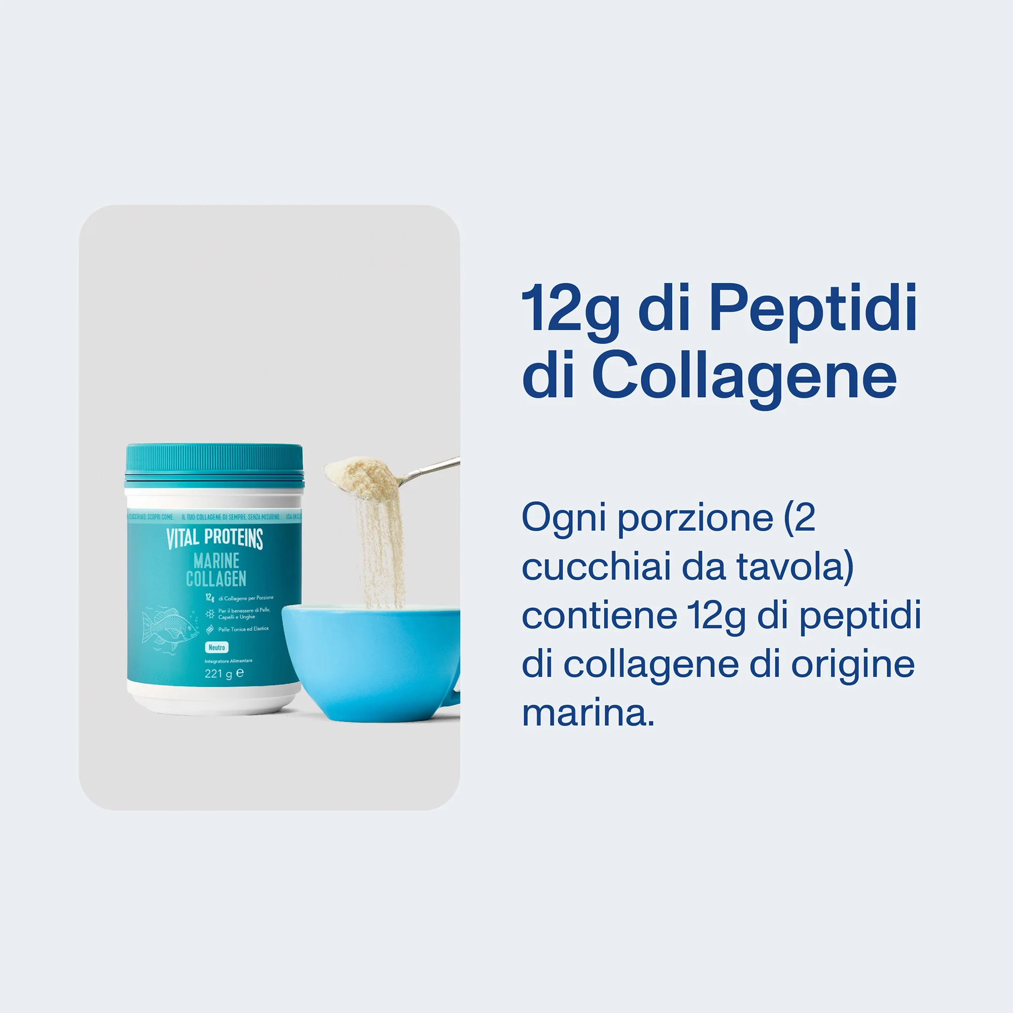Integratori Alimentari Marine Collagen - Integratore Corpo e Detox, Integratore Unghie e Capelli, Integratore Viso