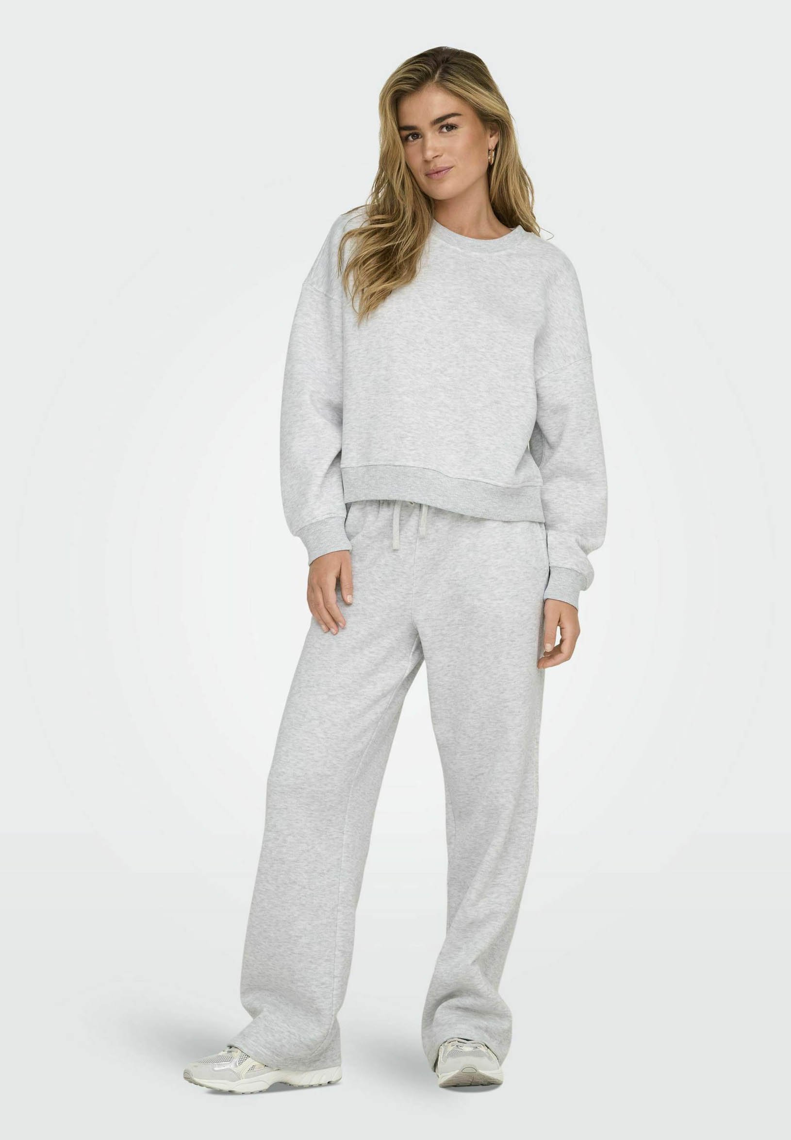 ONLY ONLBEST CREW NECK - Pulóver - világos szürke melange