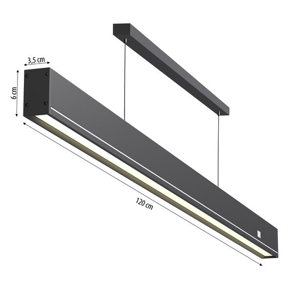 LED pendant light with gesture control