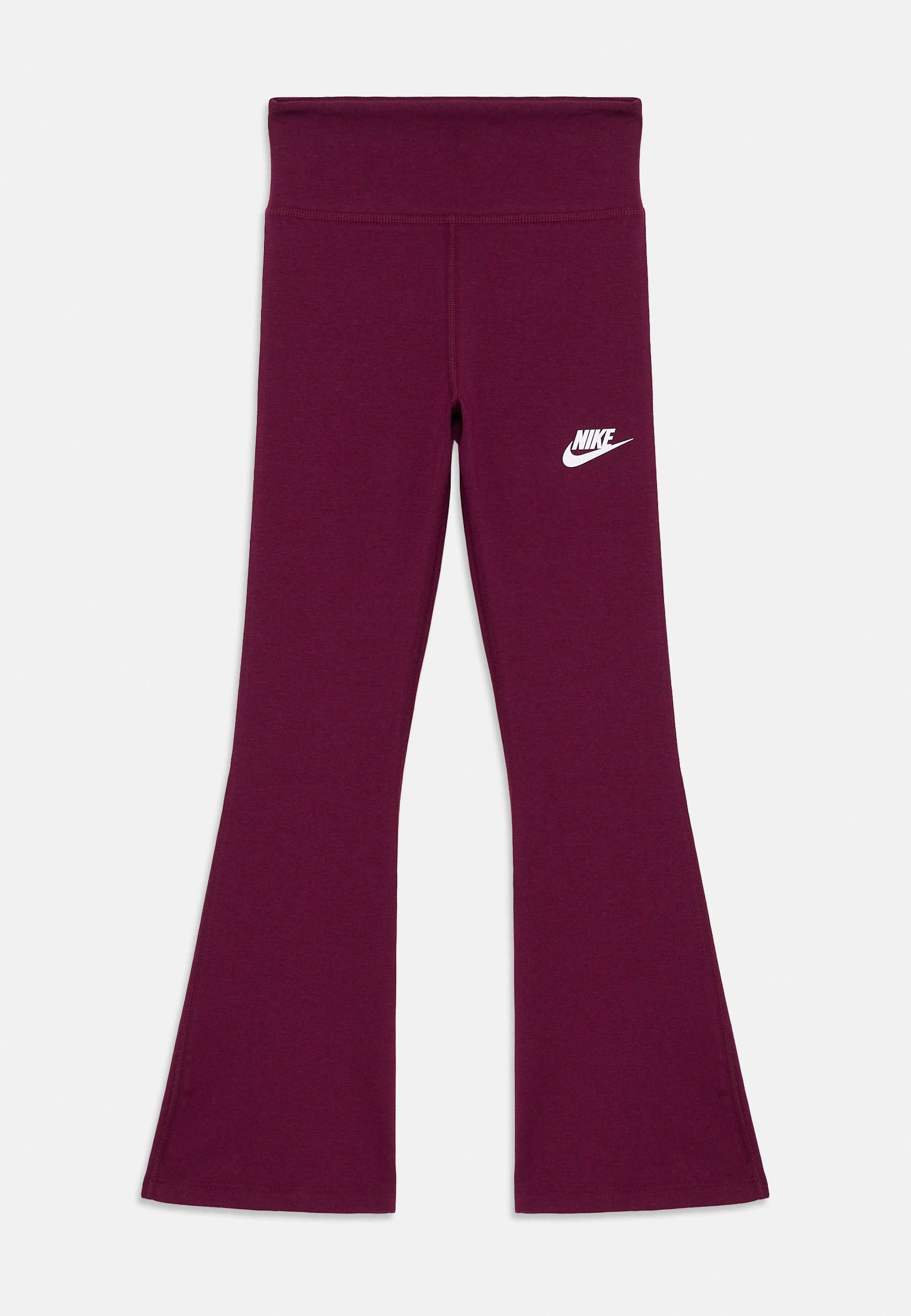 Nike Sportswear FLARE - Trainingsbroek - bordeaux/wit