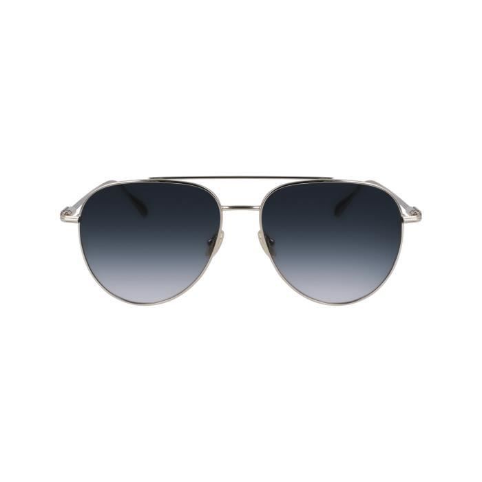 Lunettes de Soleil Aviator FERRAGAMO SF308S - 715 LIGHT GOLD/BLUE GRADIENT - Homme