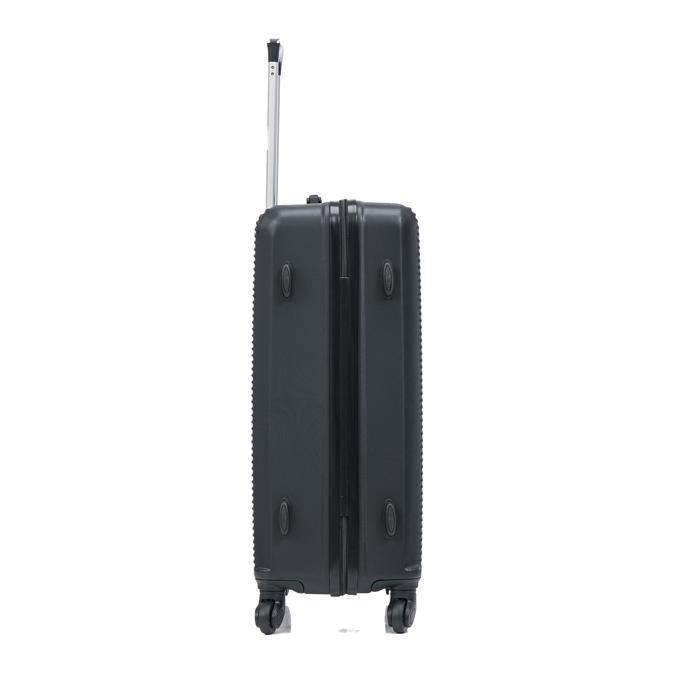 Valigia da cabina 55x35x25 cm con beauty case | Valigia da weekend CELIMS | ABS | Lucchetto | 4 ruote a 360° | Nero