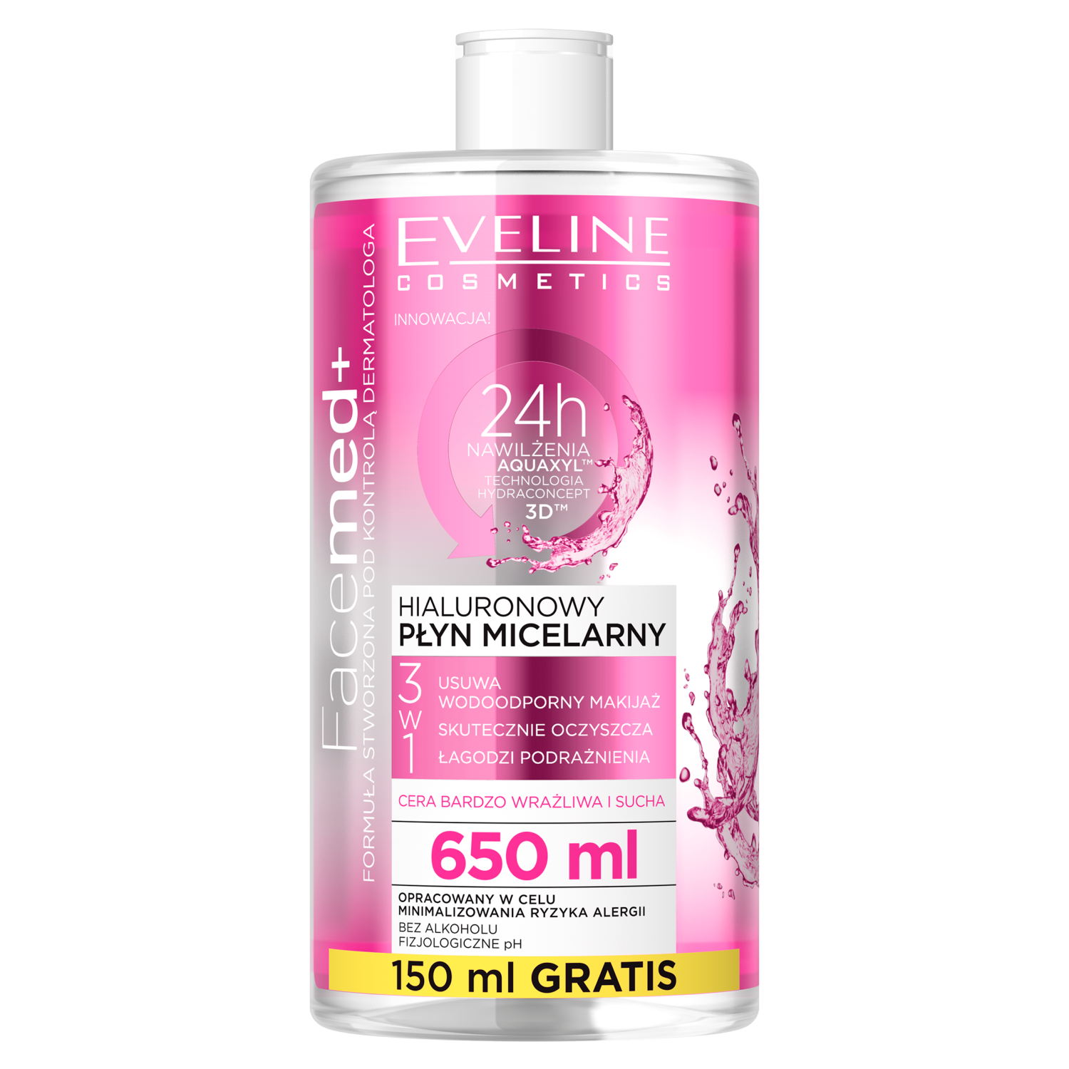 Eveline misellivoide kasvoille 650 ml