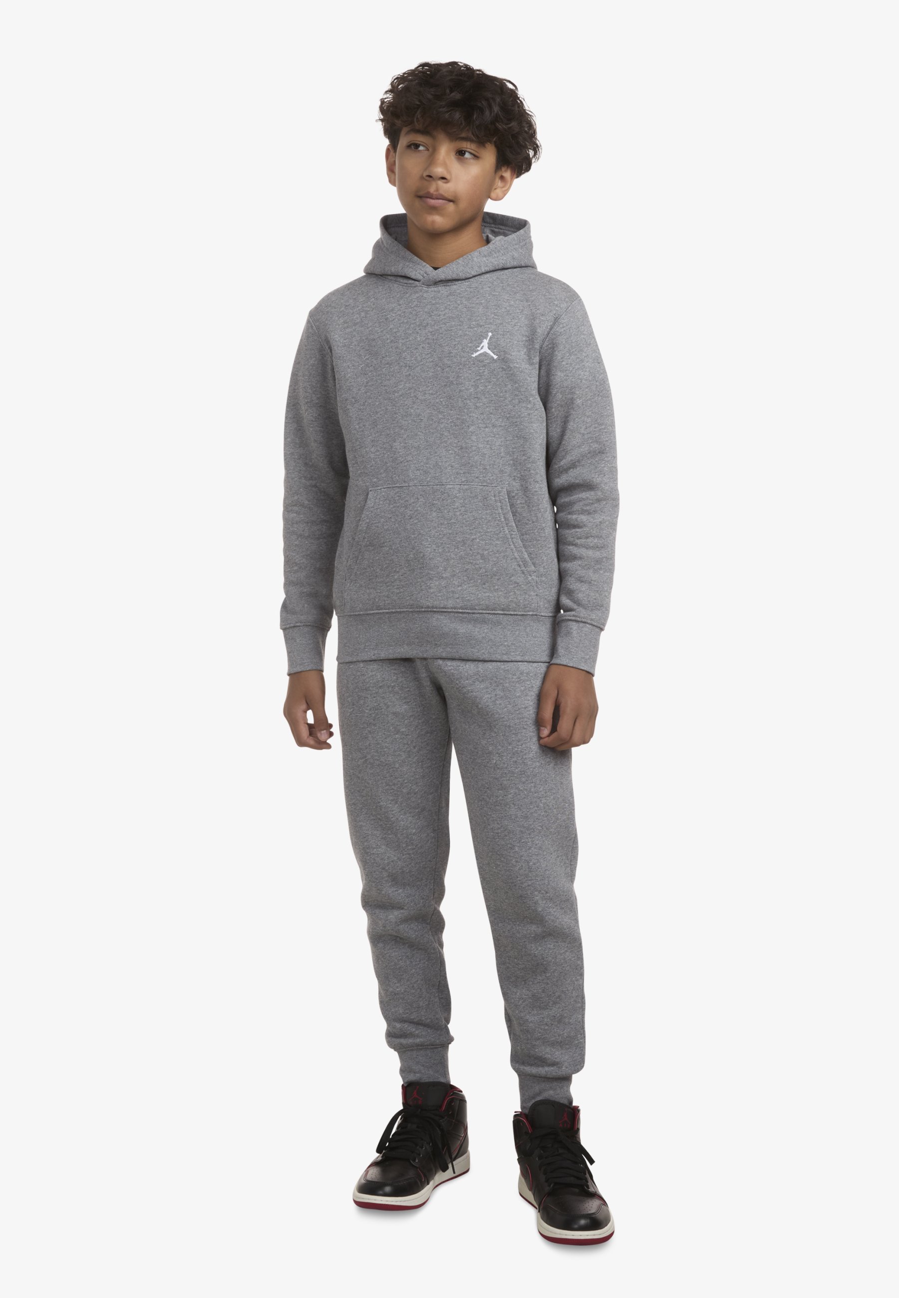 Jordan BROOKLYN - Sweat à capuche - Gris chiné