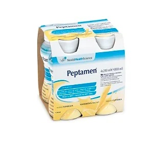 Nestlé Peptamen Vanille vloeibare voeding 4x200 ml