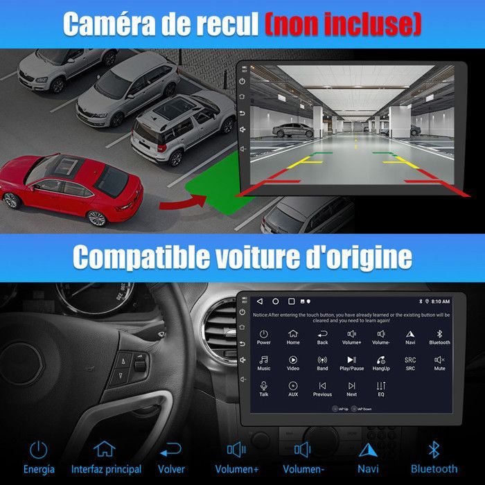 AWESAFE Autoradio Android 13 pour Peugeot 207 (2006-2015) 2Go+32Go 9'' Écran Tactile Carplay Android Auto GPS WiFi Bluetooth