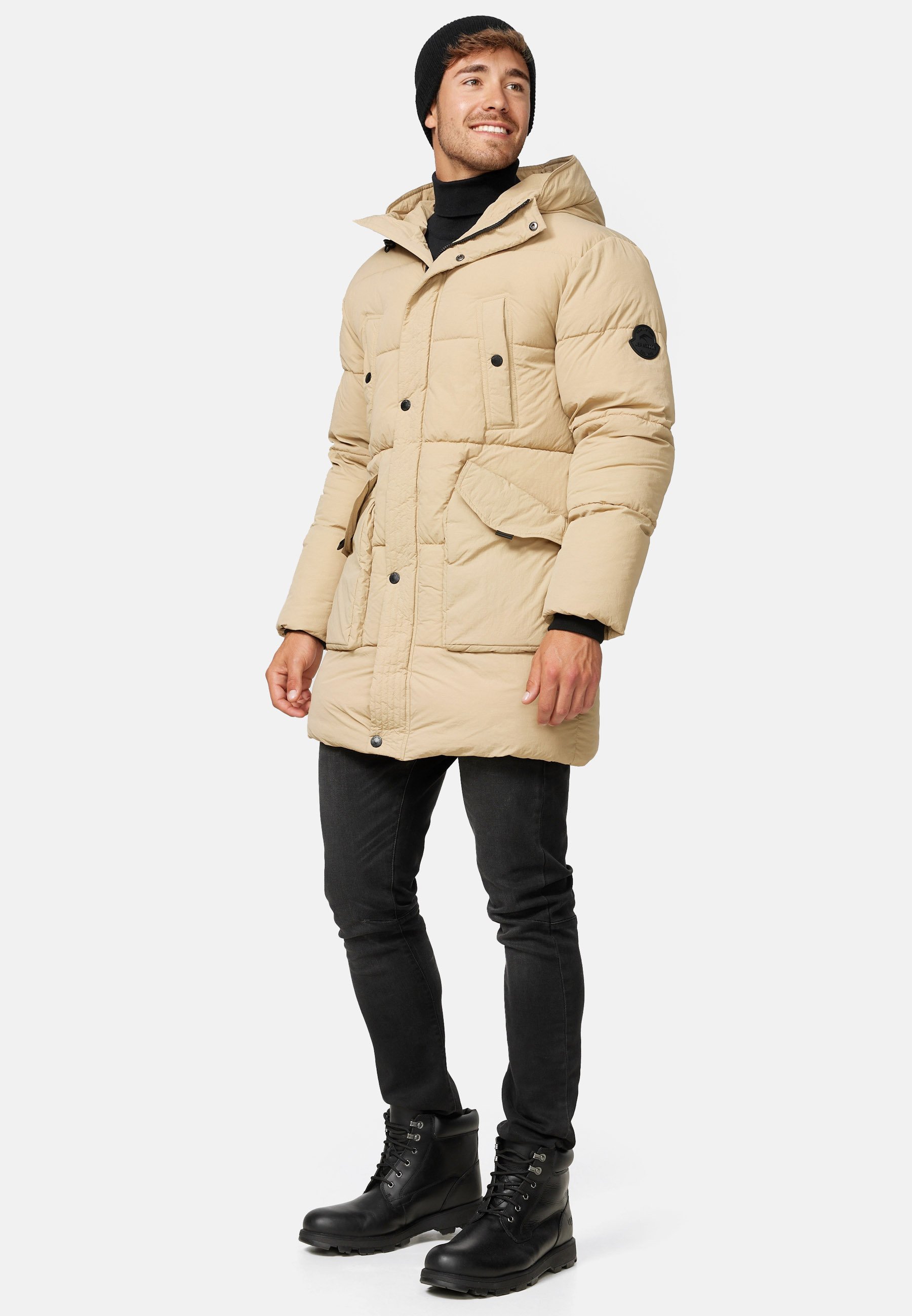 INDICODE JEANS DEXTER - Manteau d'hiver - tige de maïs