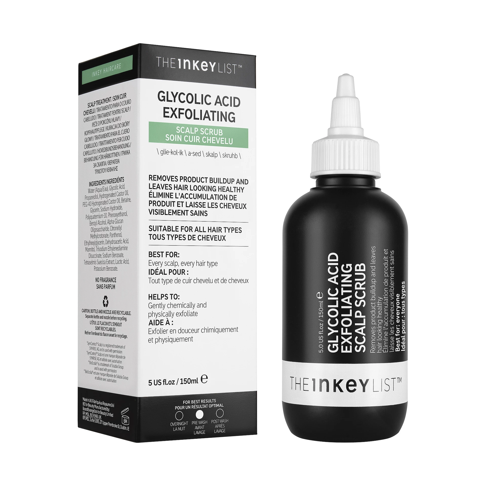 Exfoliační peeling na pokožku hlavy s kyselinou glykolovou - Seznam INKEY