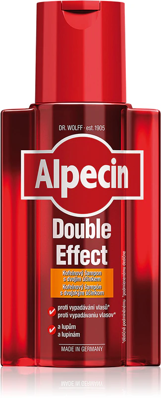 Shampoo Alpecin Double Effect com Cafeína para Homens Contra Caspa e Queda de Cabelo