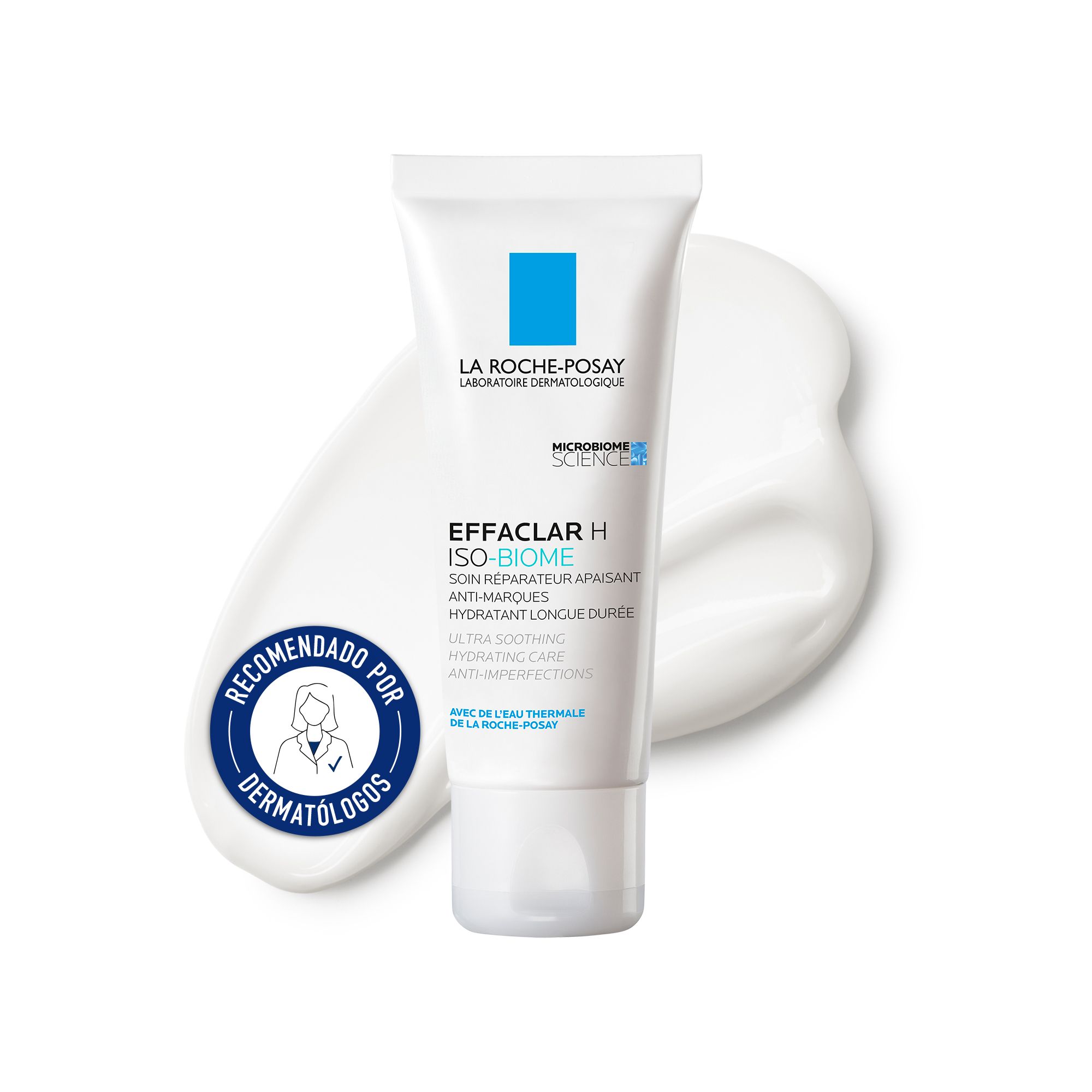 „Effaclar H“ drėkinamasis kremas riebiai odai Spuogų gydymas