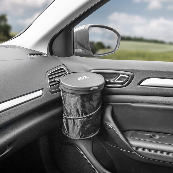 Car trash can, foldable