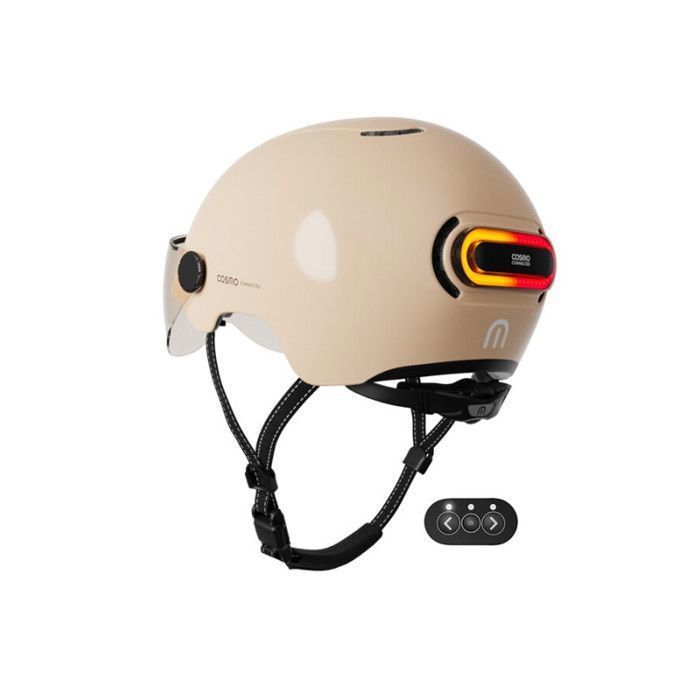 Cosmo Connected Fusion Glossy Sand Bike Helmet