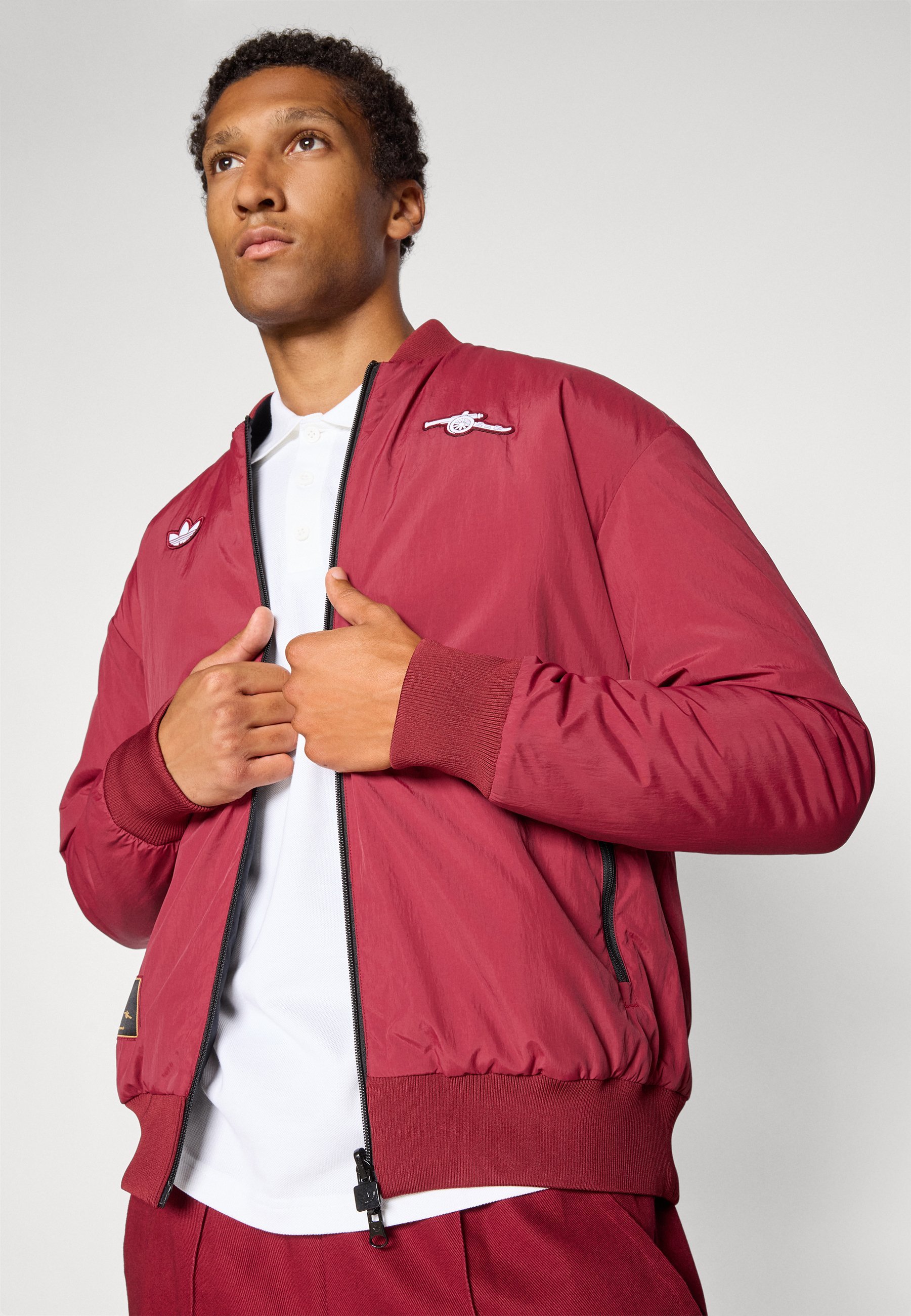 adidas Originals ARSENAL FC ICON JACKET - Clubkleding - team bordeauxrood/zwart