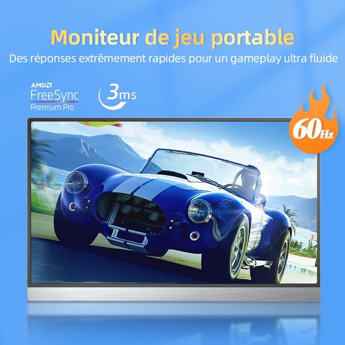 Monitor portatile Ultra HD 4K da 15,6 pollici, 3840 x 2160, luminosità 400 cd/m² | 90% NTSC | Compatibile al 100% con Adobe VESA
