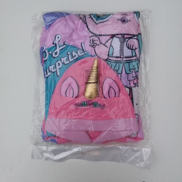 ¡LOL Surprise! Pijama enterizo de unicornio para niñas - Rosa - 6 tallas