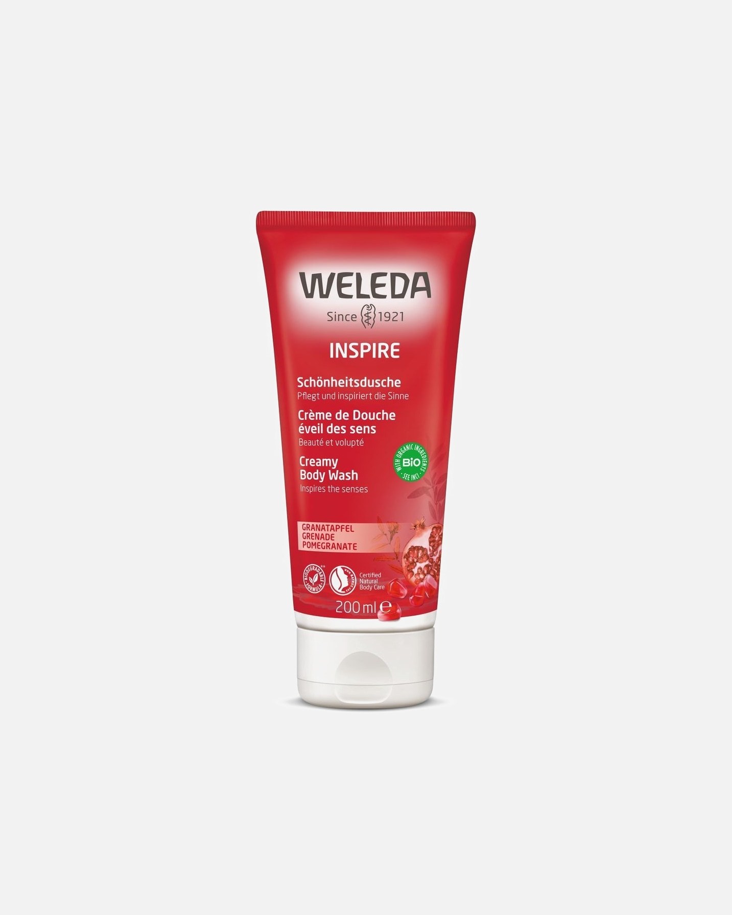 Weleda granatų įkvepiantis dušo kremas – granatų