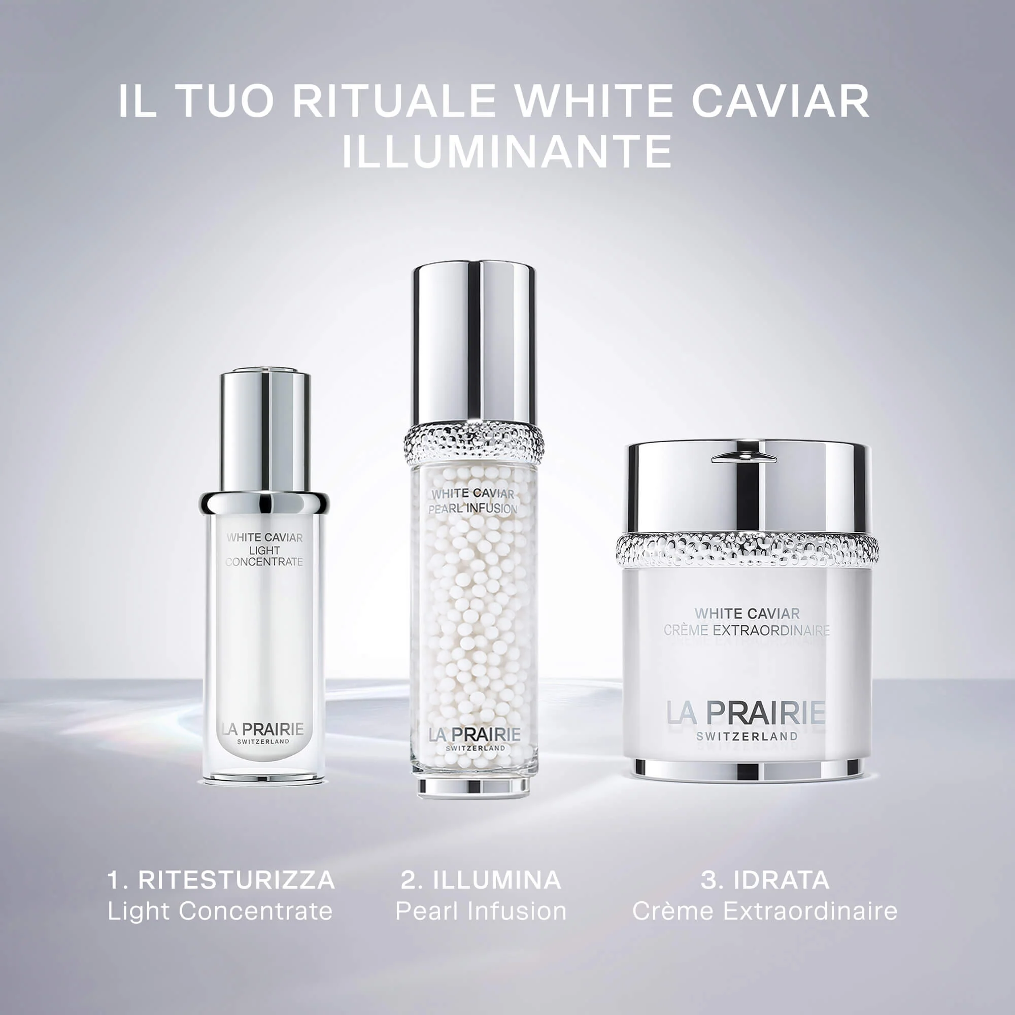 White Caviar Light Concentrate - Gel viso illuminante, Gel viso antimacchie