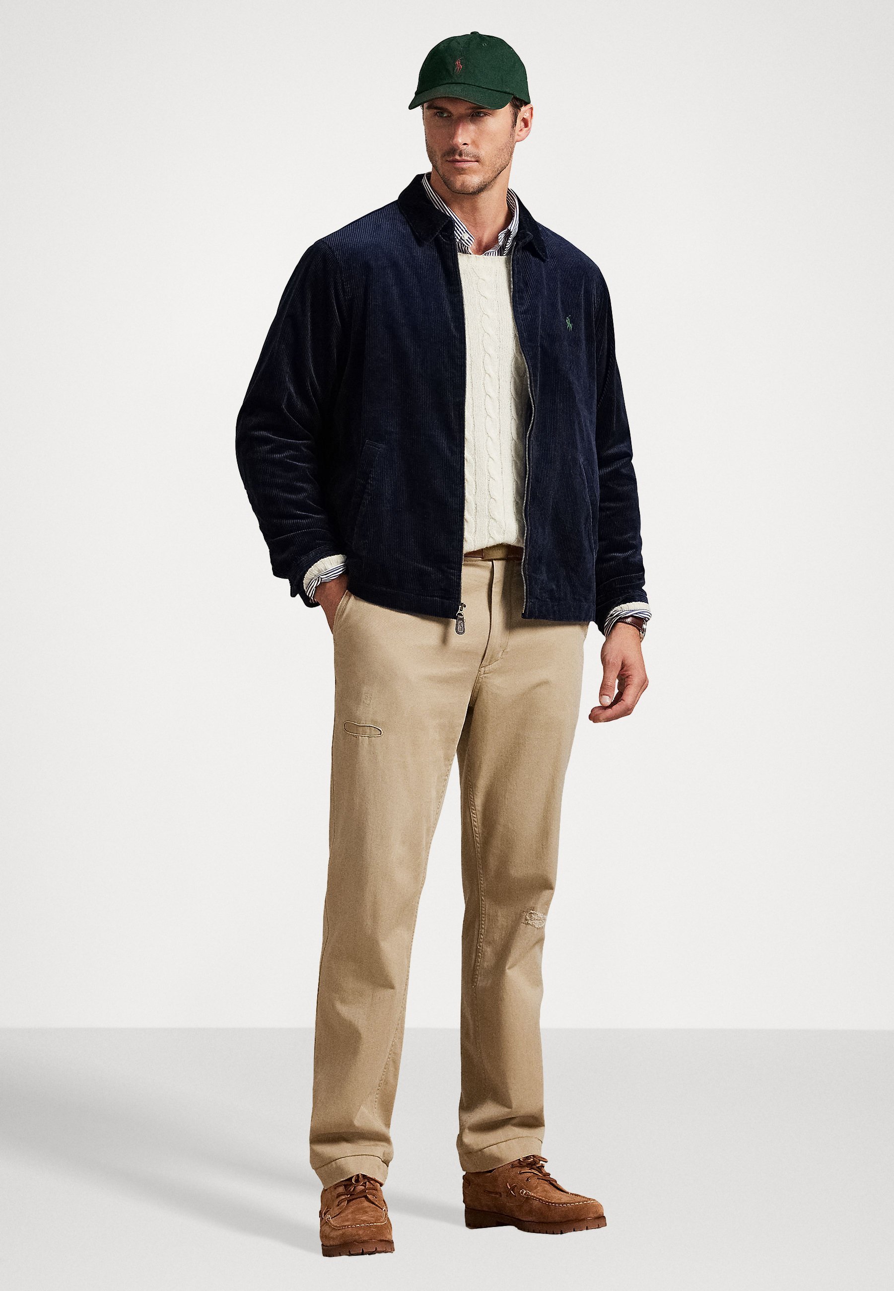 THE WYNTON CORDUROY JACKET - Lehká bunda - black/white/grey